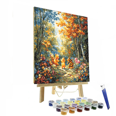 Pooh's Adventures In Hundred Acre Wood - Disney Inspired Numbered Painting Kits