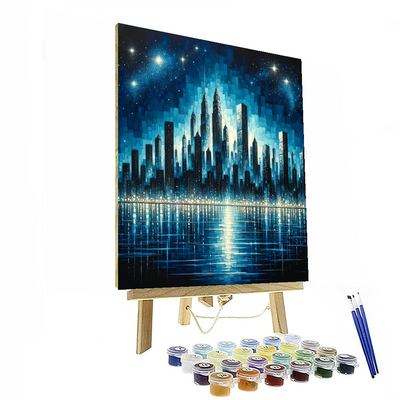 Cityscape Glitz Numbered Painting Kits