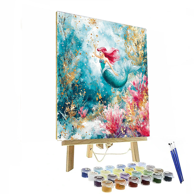 Princess Ariel's Underwater Kingdom - Disney Inspired Numbered Painting Kits