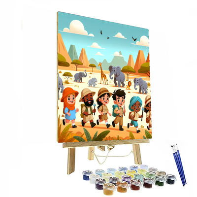 Treasure Hunt Safari Paint By Numbers Kits