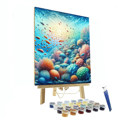 Colorful Coral Paradise Number Painting