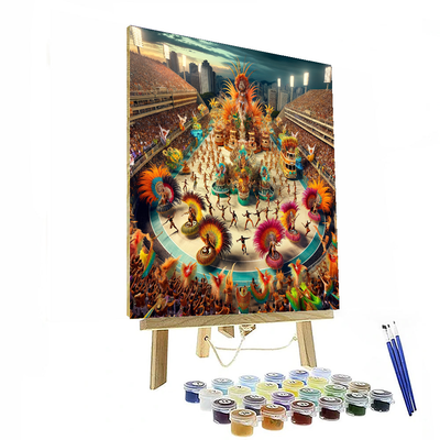 Rio De Janeiro Carnival - Rio De Janeiro, Brazil Painting By Numbers Kit