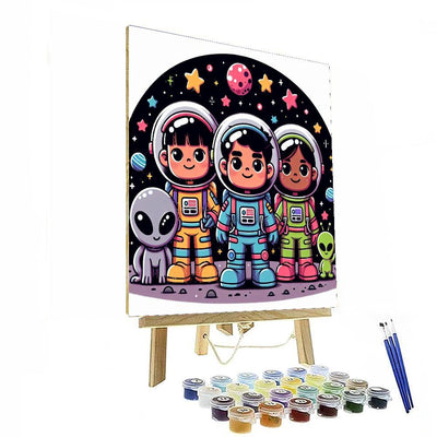 Galactic Galaxy Explorers DIY Paint By Numbers