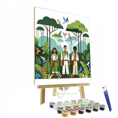 Tropical Rainforest Expedition Paint By Numbers