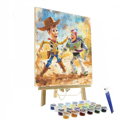 Woody And Buzz's Adventure - Disney Inspired Paint By Color