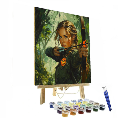 Jennifer Lawrence: Catching Fire In The Silver Screen Painting Number Kit