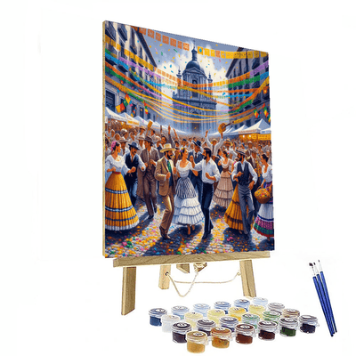 Fiesta De San Isidro - Spain Paint By Numbers Kits