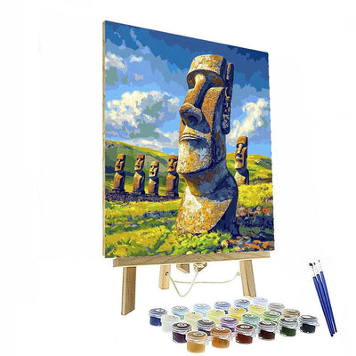 Moai Statues - Easter Island Numbered Painting Kits