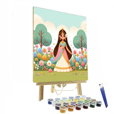 Princess Of The Enchanted Garden Paint By Number