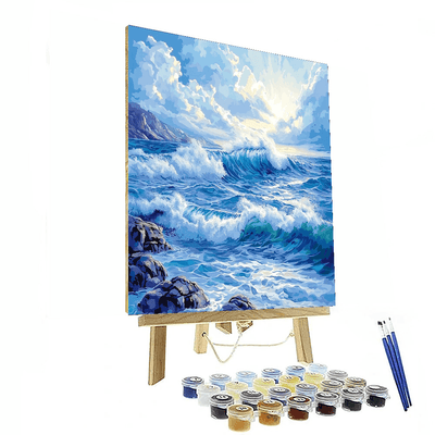 Katsushika Hokusai Inspired Waves Of Change  Paint By Color
