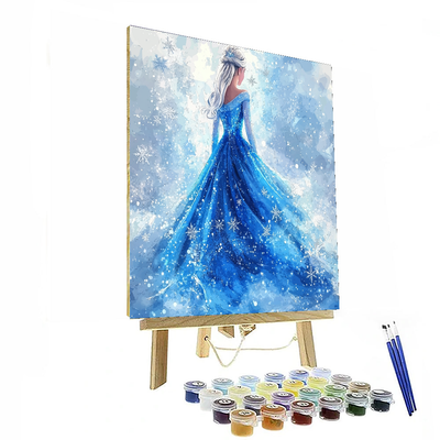 Elsa's Ice Palace Delight - Disney Inspired Paint By Numbers