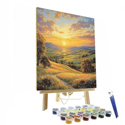 Thomas Kinkade Inspired Bright Horizons  DIY Paint By Numbers