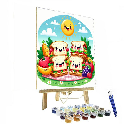 Silly Sandwich Party Numbered Painting Kits