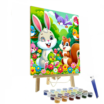 Joyful Garden Friends Painting By Numbers Kit