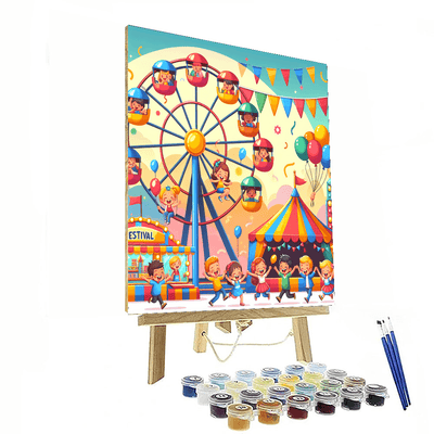 Fun Carnival Festivities Number Painting