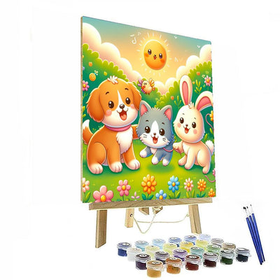 Playful Pets Day Numbered Painting Kits