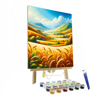 Vibrant Harvest Fields Numbered Painting Kits