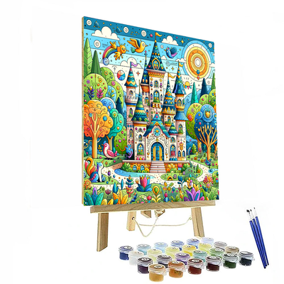 Enchanted Castle Grounds Paint By Numbers Kits