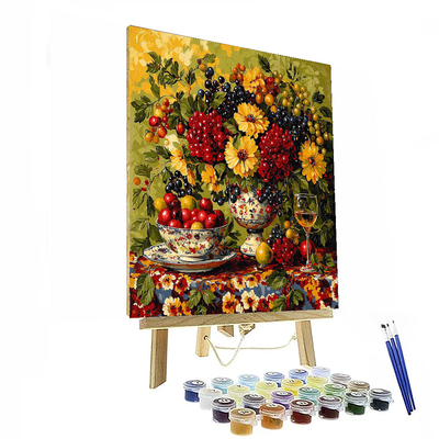 Jan Vermeer Inspired Timeless Flora  Paint By Numbers Art