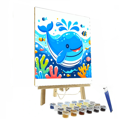 Gigantic Whale Painting Number Kit