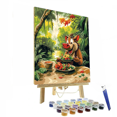 Pumbaa's Jungle Feast - Disney Inspired Paint By Number