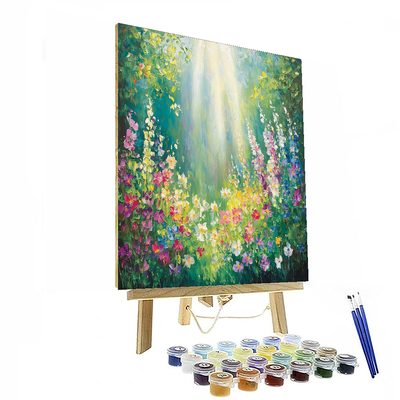 Monet Inspired Sunlit Meadow  Paint By Number