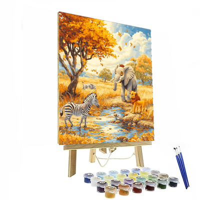 Simba's Savanna Safari - Disney Inspired Numbered Painting Kits