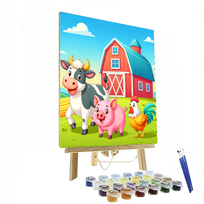 Cute Farm Adventure Painting By Numbers Kit