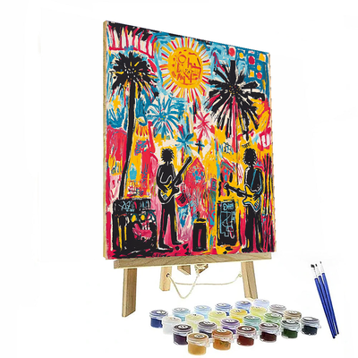 Jean-Michel Basquiat Inspired Bohemian Festival Dream  Paint By Numbers Kits