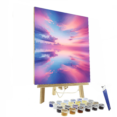 Pastel Sunset Horizon Paint By Number