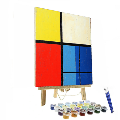 Mondrian Inspired Modern Geometrics  Numbered Painting Kits