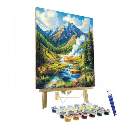 Yellowstone National Park - Usa Painting Number Kit