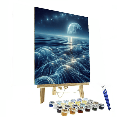 Midnight Ocean Reflections Numbered Painting Kits