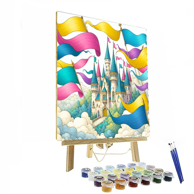 Enchanting Castle In The Clouds Paint By Color