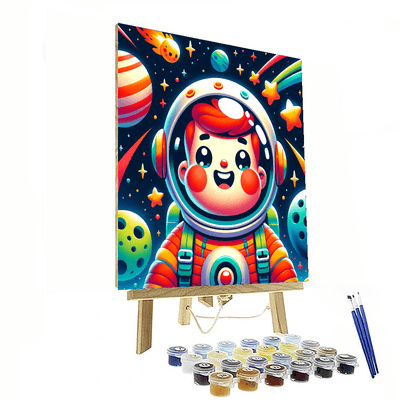 Happy Space Explorer Paint By Number