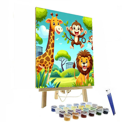 Friendly Zoo Adventures Paint By Color