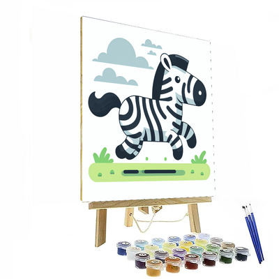 Zany Zebras Number Painting