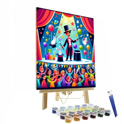 Vibrant Magic Show Number Painting