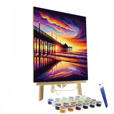 Sunset At The Pier Paint By Number