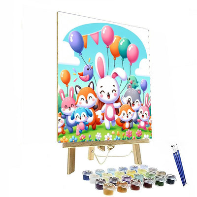 Cute Critters On Parade Paint By Numbers