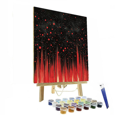 Yayoi Kusama Inspired Polka Dot Cosmos  Paint By Numbers Kits