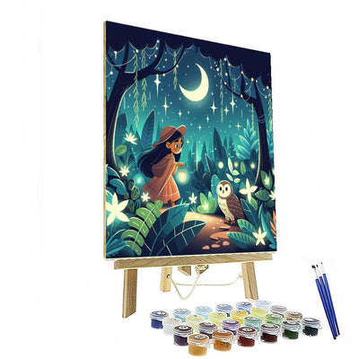 Moonlit Woodland Journey Painting Number Kit