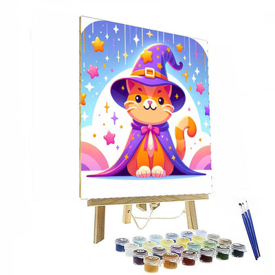 Friendly Wizard Cat DIY Paint By Numbers