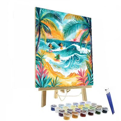 Lilo's Hawaiian Adventure - Disney Inspired Number Painting