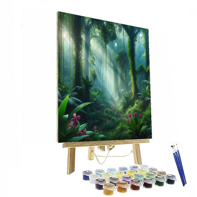 Verdant Rainforest Painting Number Kit