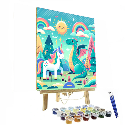 Playful Magical Creatures Numbered Painting Kits