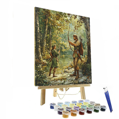 Robin Hood And Little John - Disney Inspired Paint By Numbers Kits