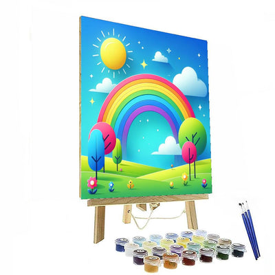 Whimsical Rainbows Painting By Numbers Kit