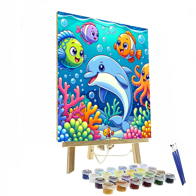 Colorful Underwater Expedition Painting By Numbers Kit