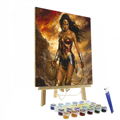 Gal Gadot: Amazonian Power Unleashed Painting Number Kit